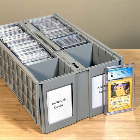 BCW Graded Card Bin - 2 Row - Gray