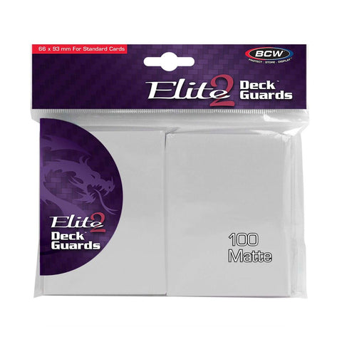 BCW Deck Guard Elite 2 Anti-Glare - White