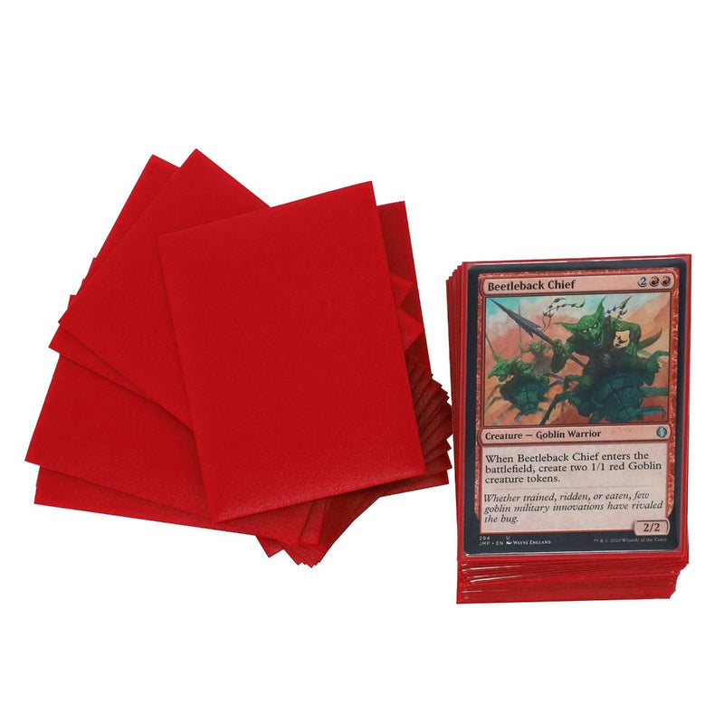 BCW Iridian Matte Sleeves - Red