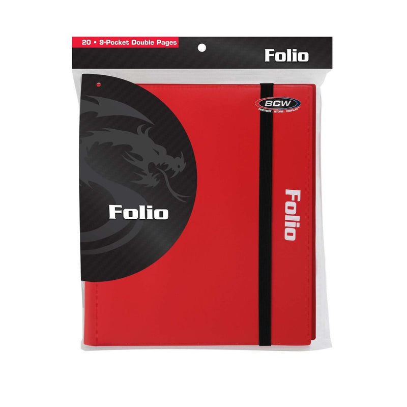 BCW Folio 9-Pocket Album - Red