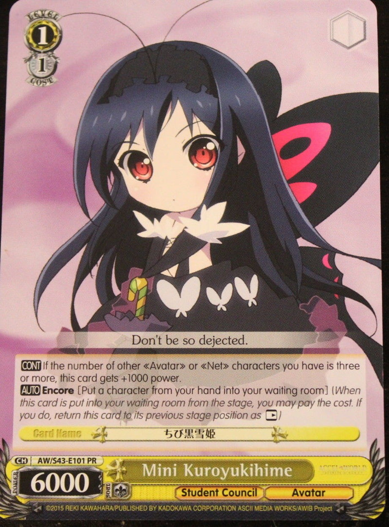 Mini Kuroyukihime (AW/S43-E101 PR) (Promo) [Accel World -Infinite Burst-]