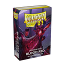 Dragon Shield: Japanese Size 60ct Sleeves - Blood Red (Matte)