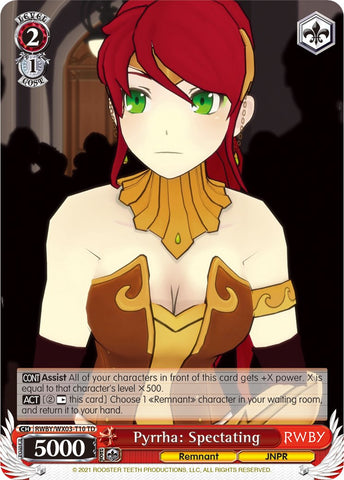 Pyrrha: Spectating (RWBY/WX03-T10 TD) [RWBY]