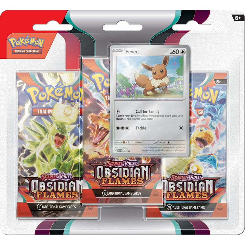 Pokémon TCG: Scarlet & Violet-Obsidian Flames Three Booster Blister