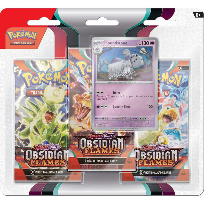Pokémon TCG: Scarlet & Violet-Obsidian Flames Three Booster Blister