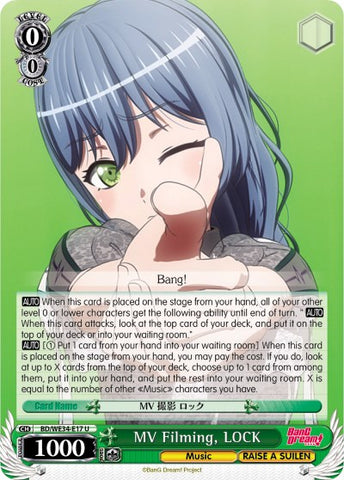 MV Filming, LOCK (BD/WE34-E17 U) (Parallel Foil) [Morfonica x RAISE A SUILEN]