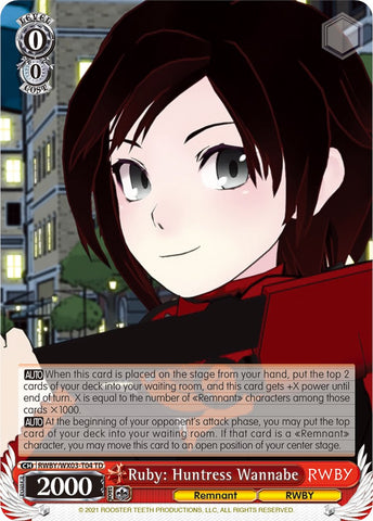 Ruby: Huntress Wannabe (RWBY/WX03-T04 TD) [RWBY]