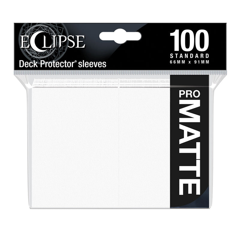 Ultra PRO: Standard 100ct PRO-Matte Sleeves - Eclipse (Arctic White)