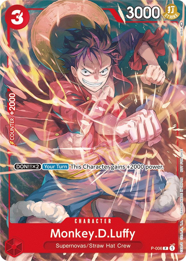 Monkey.D.Luffy - P-006 (Tournament Pack Vol. 1) [One Piece Promotion Cards]