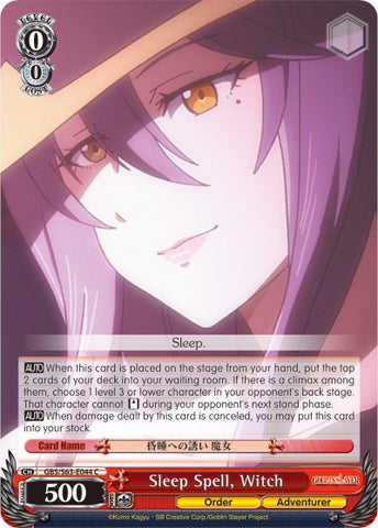 Sleep Spell, Witch (GBS/S63-E044 C) [Goblin Slayer]
