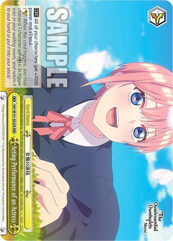 Acting Performance of an Actress (5HY/W101-E022R RRR) [The Quintessential Quintuplets Movie]