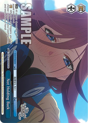 Not Holding Back (5HY/W101-E099OFR OFR) [The Quintessential Quintuplets Movie]