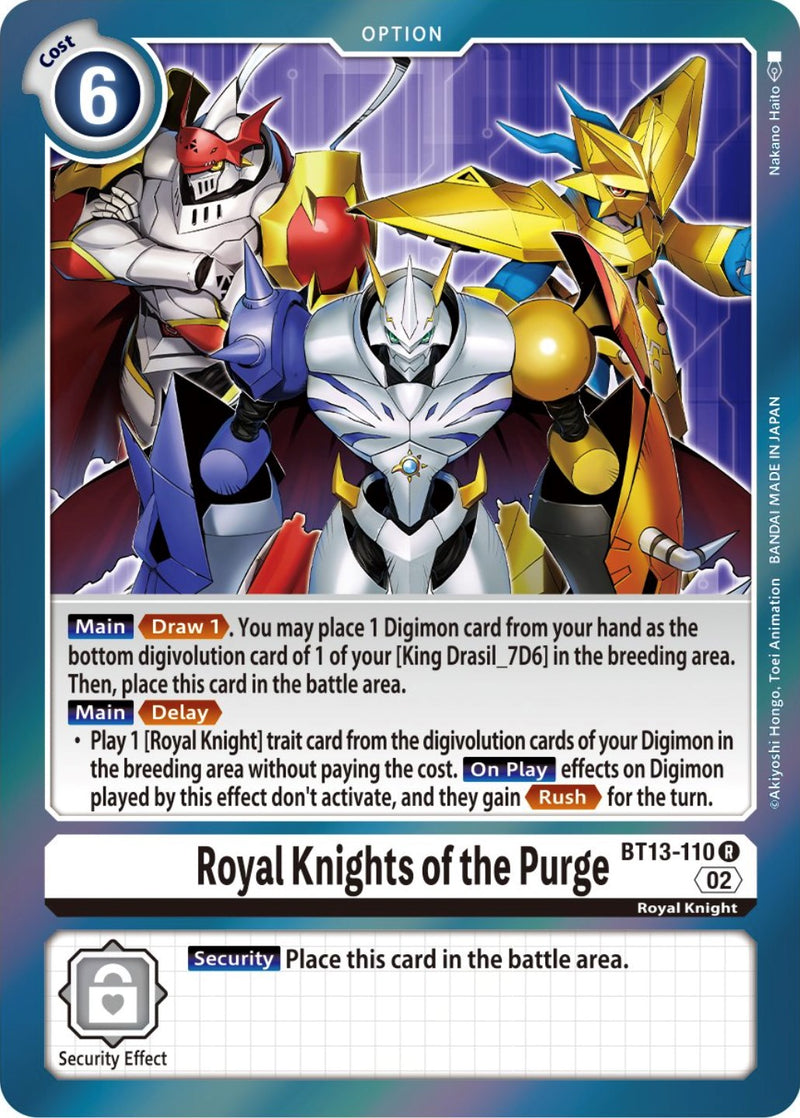 Royal Knights of the Purge [BT13-110] [Versus Royal Knight Booster]