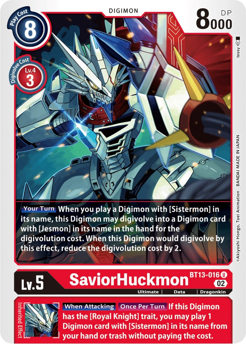 SaviorHuckmon [BT13-016] [Versus Royal Knight Booster]