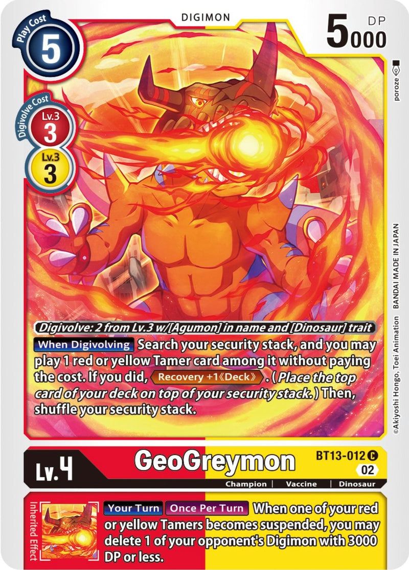 Geogreymon [BT13-012] [Versus Royal Knight Booster]