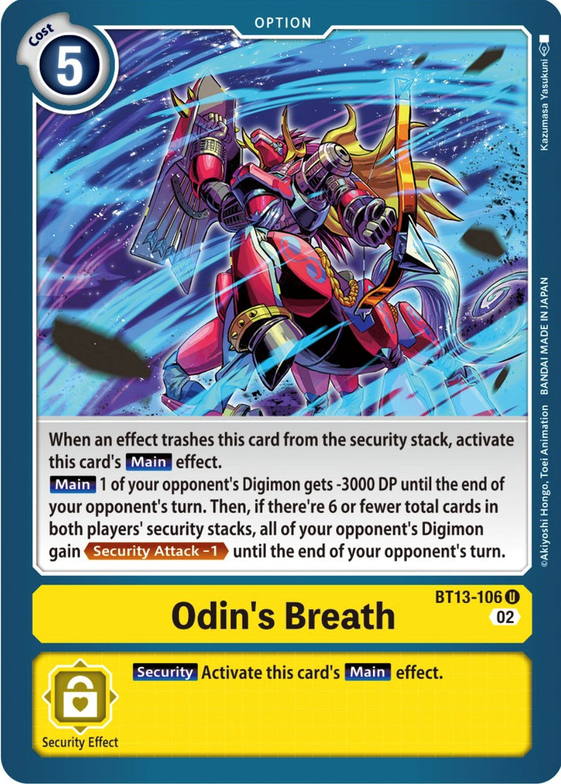 Odin's Breath [BT13-106] [Versus Royal Knight Booster]