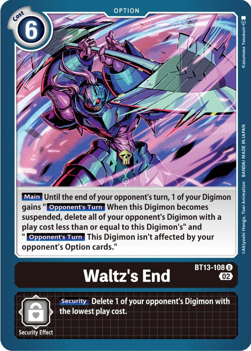 Waltz's End [BT13-108] [Versus Royal Knight Booster]