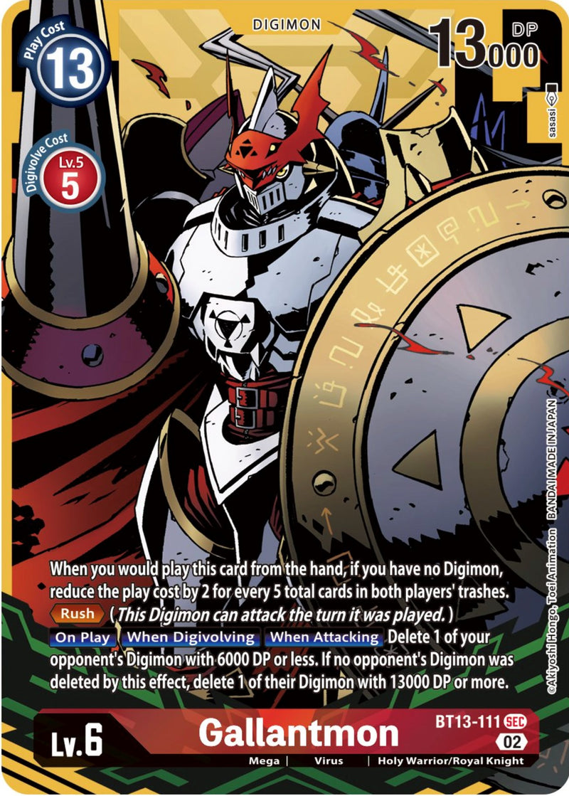 Gallantmon [BT13-111] (Alternate Art) [Versus Royal Knight Booster]