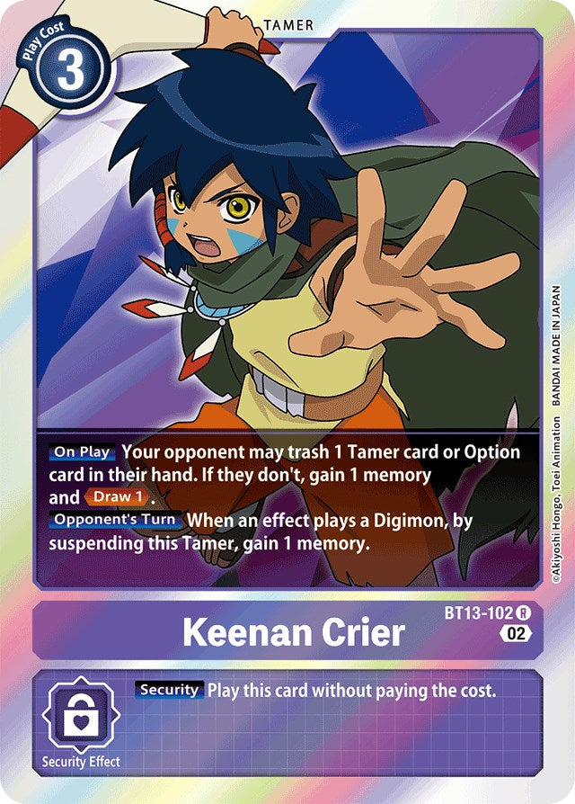 Keenan Crier [BT13-102] [Versus Royal Knight Booster]