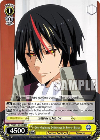 Overwhelming Difference in Power, Black [That Time I Got Reincarnated as a Slime Vol.3]