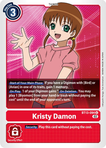 Kristy Damon [BT13-094] [Versus Royal Knight Booster]