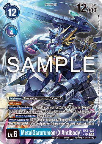 MetalGarurumon [EX5-026] (X Antibody) (Alternate Art) [Animal Colosseum]
