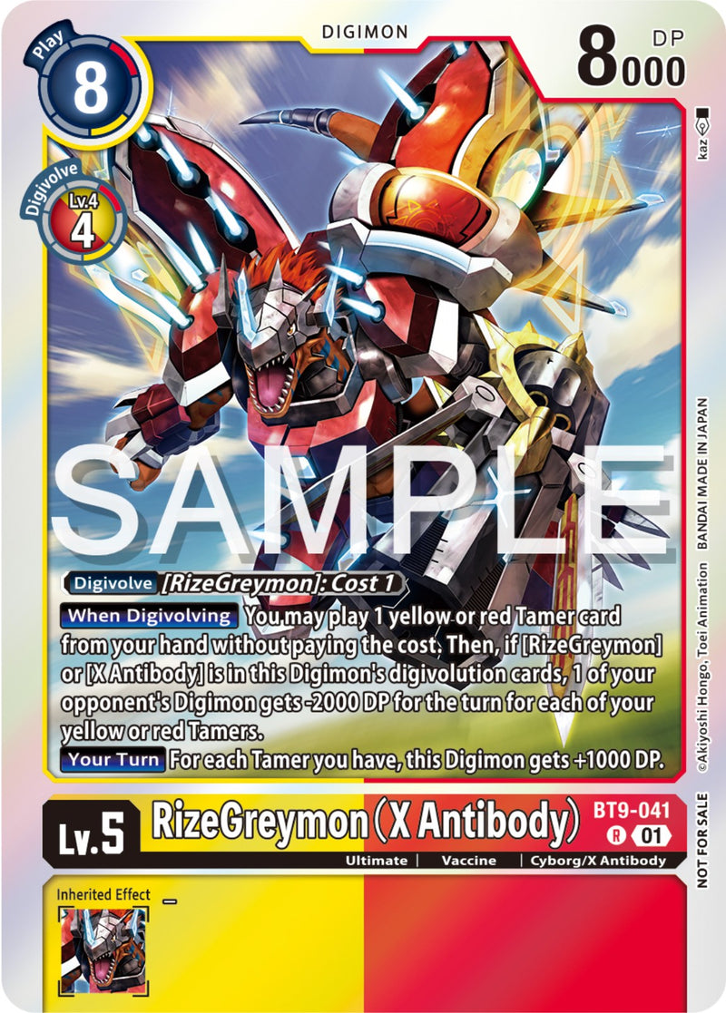 RizeGreymon [BT9-041] (X Antibody) (Event Pack 6) [X Record Promos]