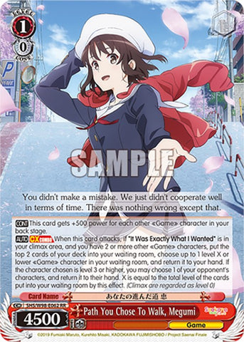 Path You Chose To Walk, Megumi (SHS/W98-E062 RR) [Saekano the Movie: Finale]