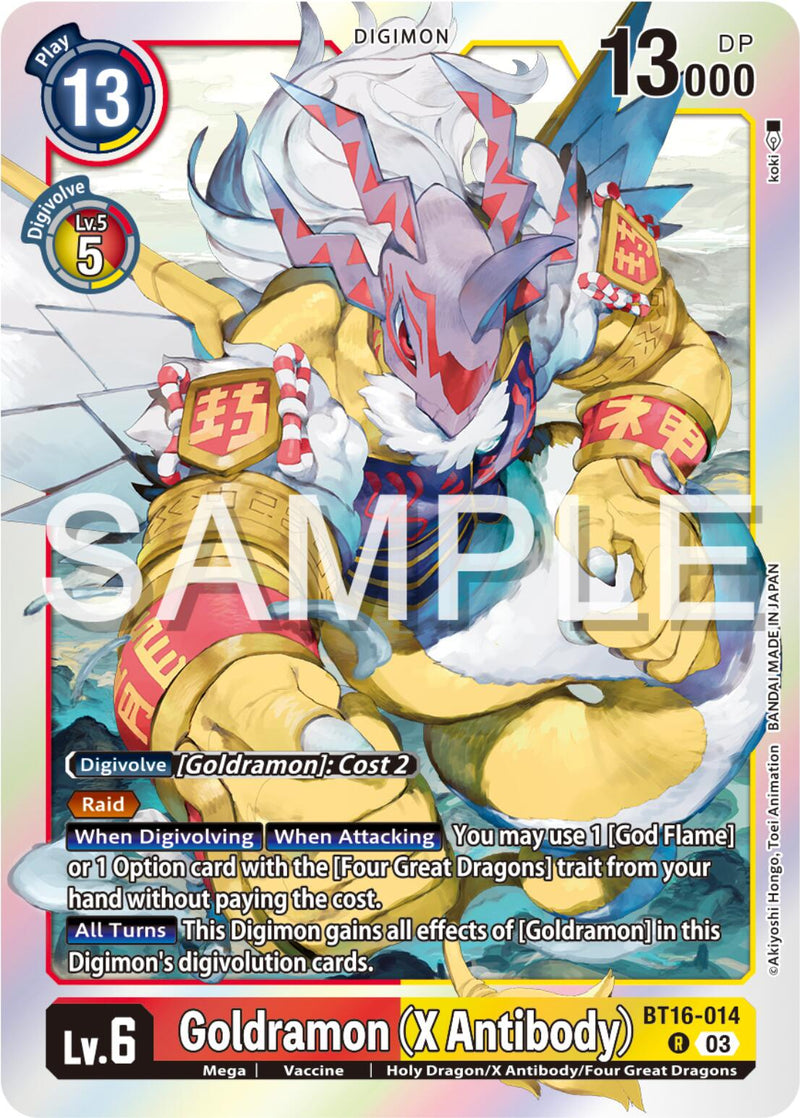 Goldramon [BT16-014] (X Antibody) [Beginning Observer]