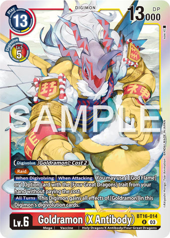 Goldramon [BT16-014] (X Antibody) [Beginning Observer]