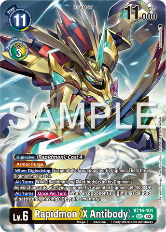 Rapidmon [BT16-101] (X Antibody) (Alternate Art) [Beginning Observer]