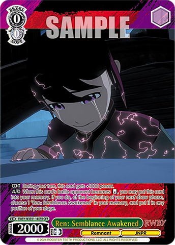 Ren: Semblance Awakened (RWBY/WXE01-14OFR OFR) [RWBY: Premium Booster]