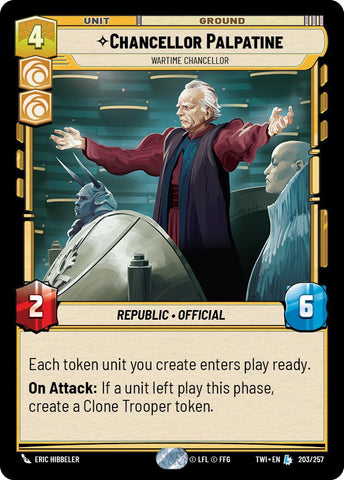 Chancellor Palpatine - Wartime Chancellor (203/257) [Twilight of the Republic]