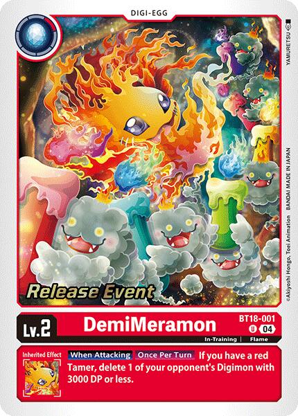 DemiMeramon [BT18-001] [Release Special Booster 2.0 Pre-Release Cards]