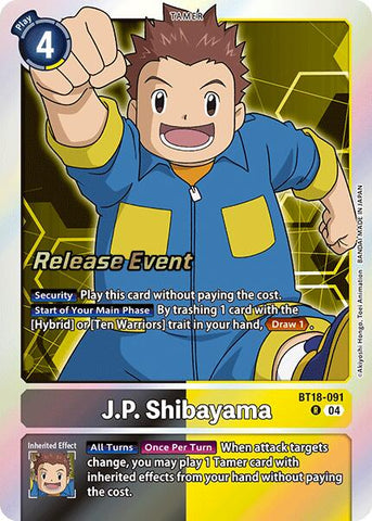 J.P. Shibayama [BT18-091] [Release Special Booster 2.0 Pre-Release Cards]