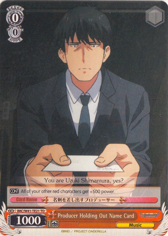 Producer Holding Out Name Card (IMC/W41-TE21 TD) [The iDOLM@STER Cinderella Girls]