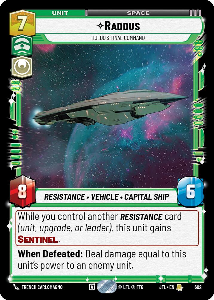 Raddus - Holdo's Final Command (Foil) (602) [Jump to Lightspeed]