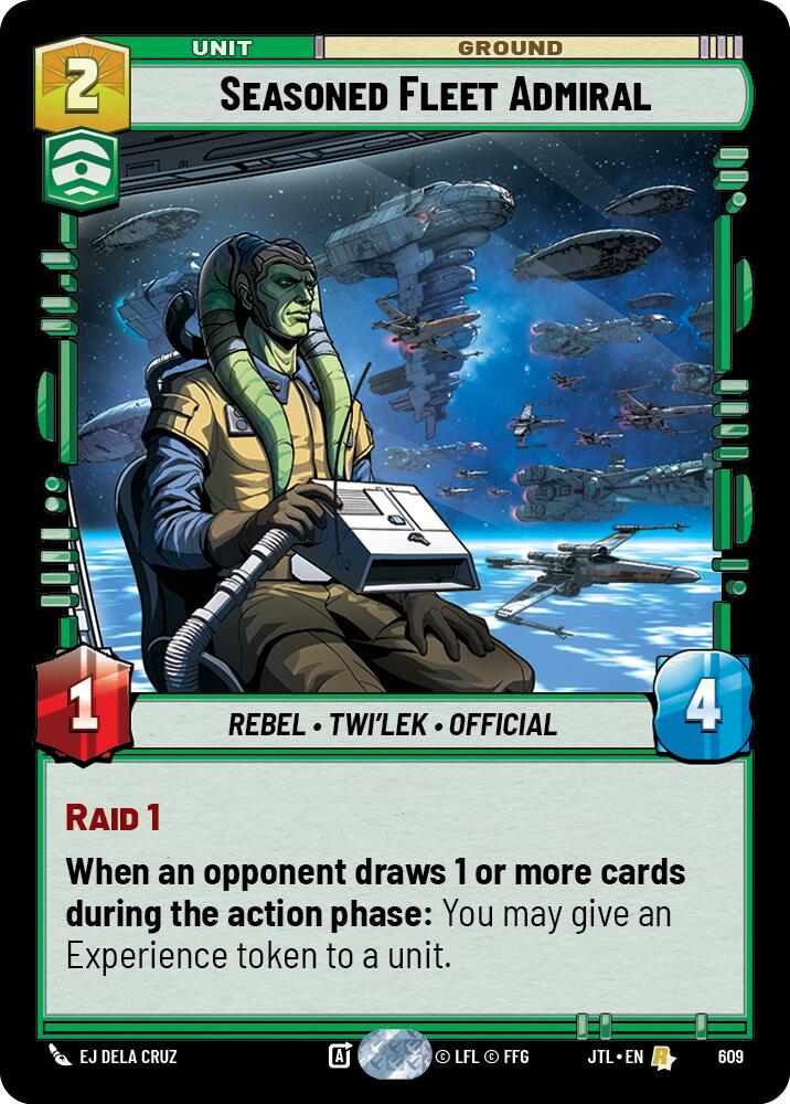 Seasoned Fleet Admiral (Foil) (609) [Jump to Lightspeed]