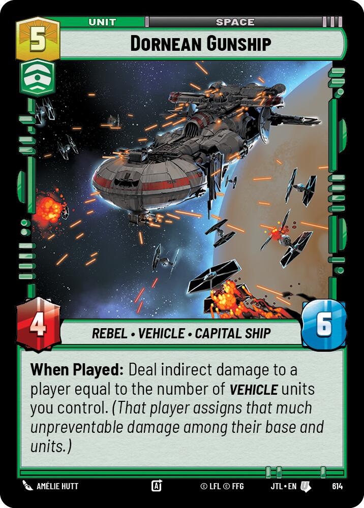 Dornean Gunship (Foil) (614) [Jump to Lightspeed]