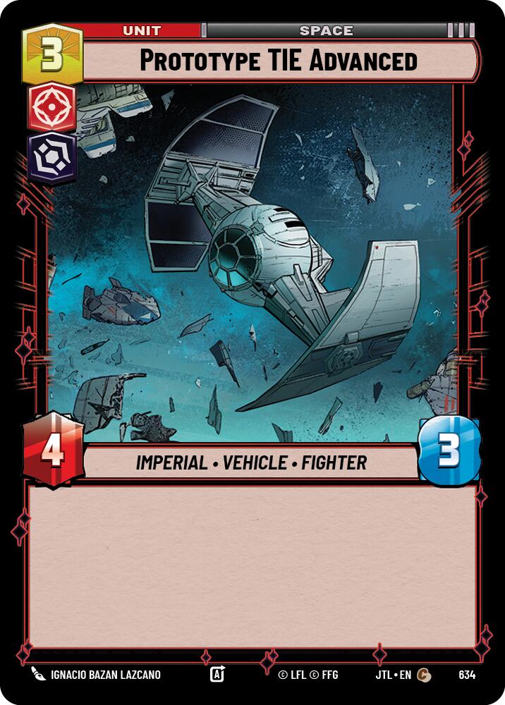 Prototype TIE Advanced (Foil) (634) [Jump to Lightspeed]