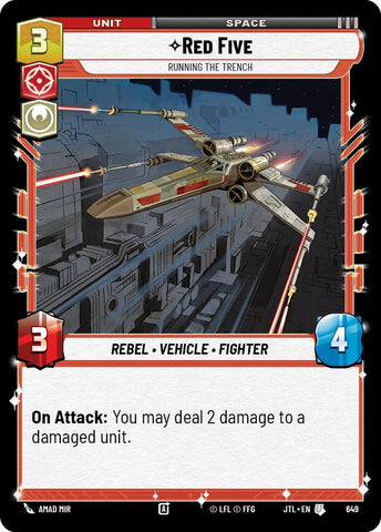 Red Five - Running the Trench (Foil) (649) [Jump to Lightspeed]