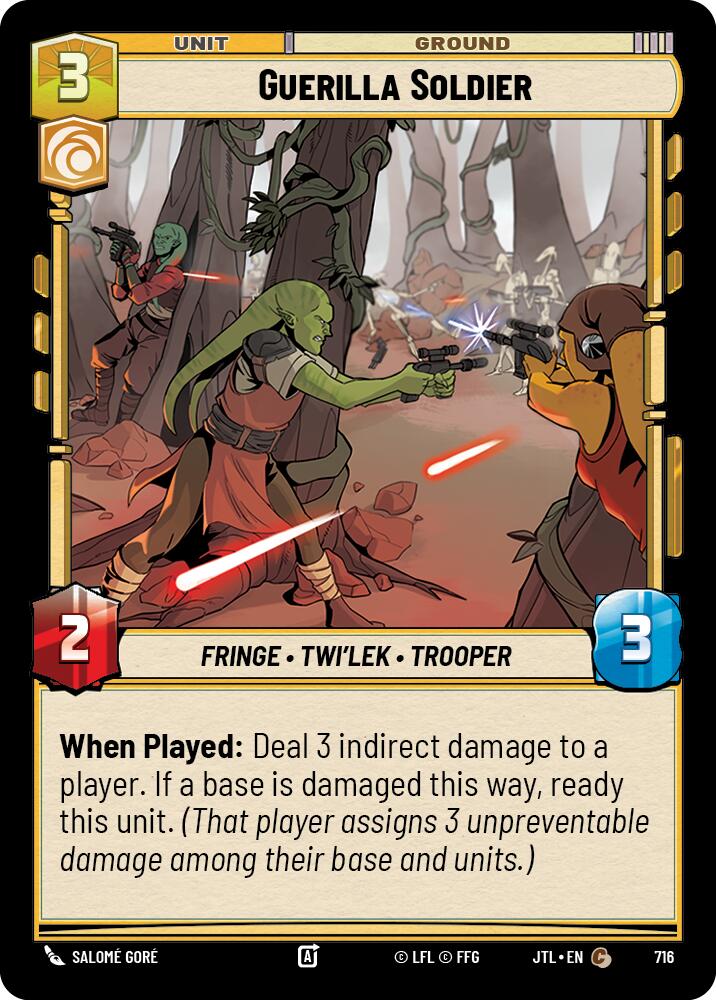 Guerilla Soldier (Foil) (716) [Jump to Lightspeed]