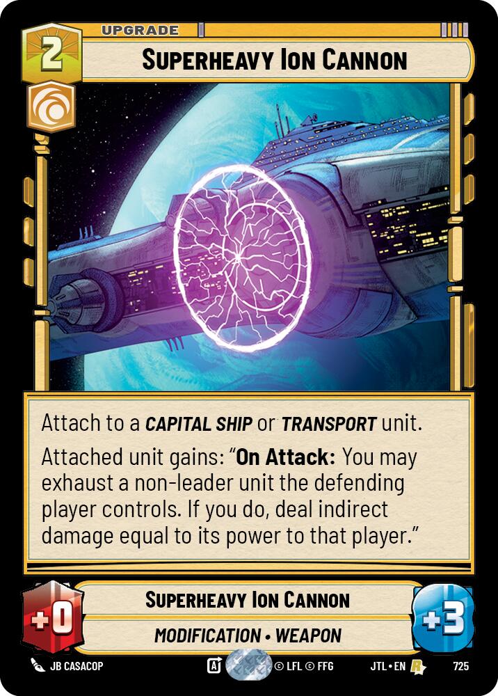 Superheavy Ion Cannon (Foil) (725) [Jump to Lightspeed]