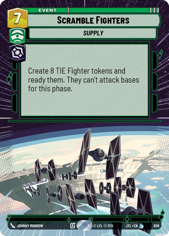 Scramble Fighters (Hyperspace Foil) (826) [Jump to Lightspeed]