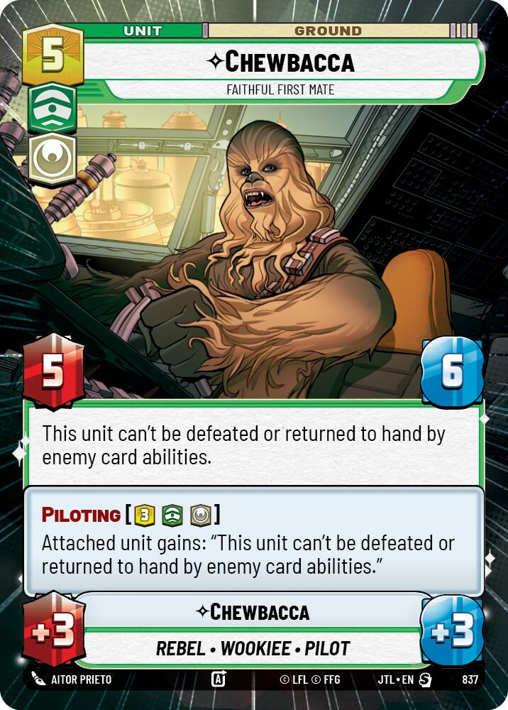 Chewbacca - Faithful First Mate (Hyperspace Foil) (837) [Jump to Lightspeed]