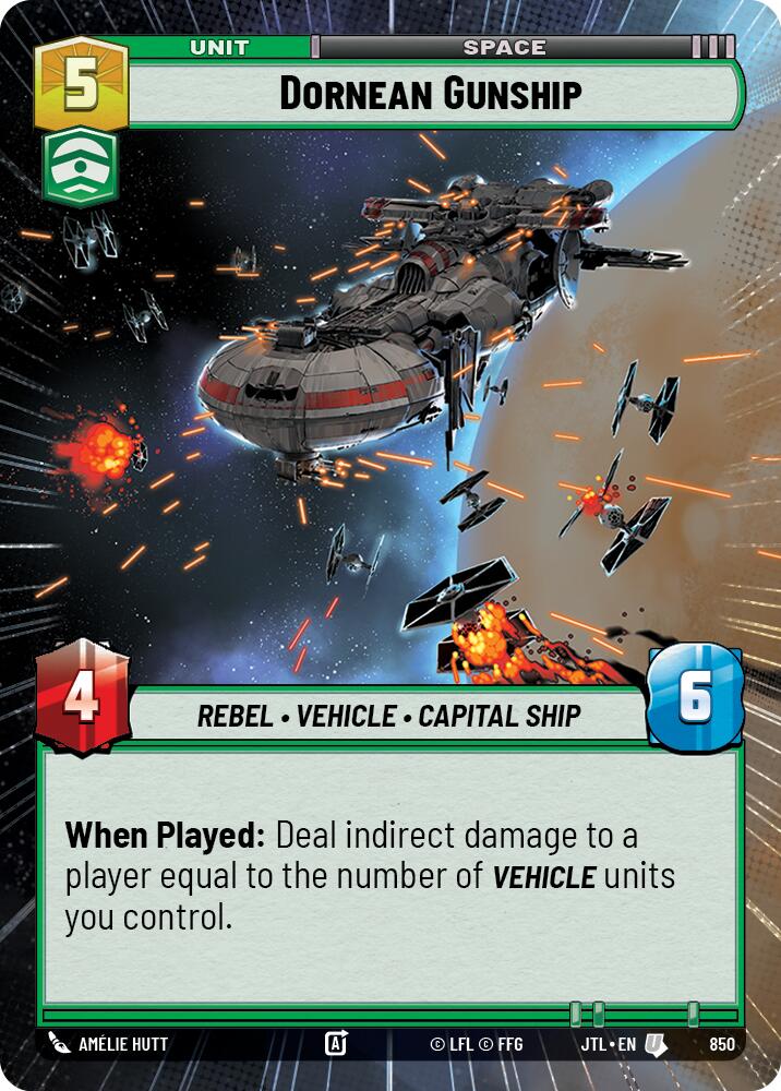 Dornean Gunship (Hyperspace Foil) (850) [Jump to Lightspeed]