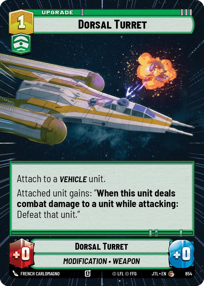 Dorsal Turret (Hyperspace Foil) (854) [Jump to Lightspeed]