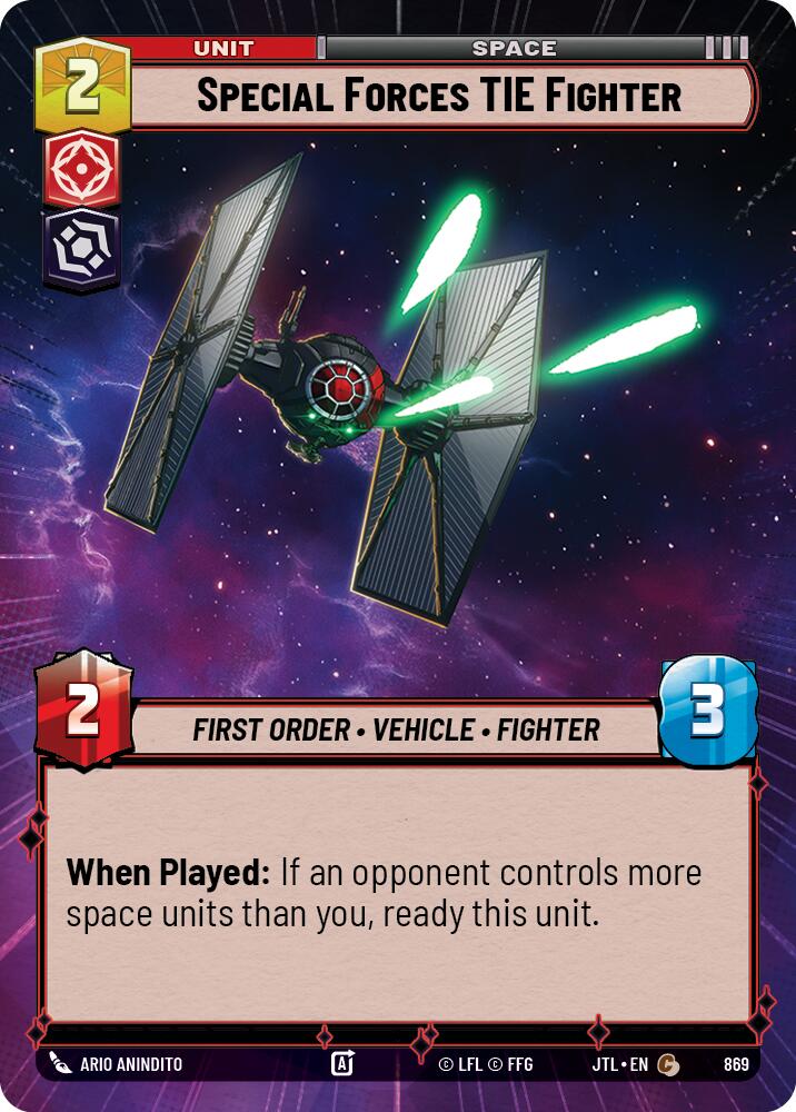 Special Forces TIE Fighter (Hyperspace Foil) (869) [Jump to Lightspeed]