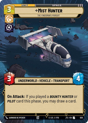 Mist Hunter - The Findsman's Pursuit (Hyperspace Foil) (920) [Jump to Lightspeed]