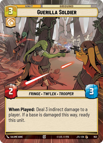 Guerilla Soldier (Hyperspace Foil) (952) [Jump to Lightspeed]